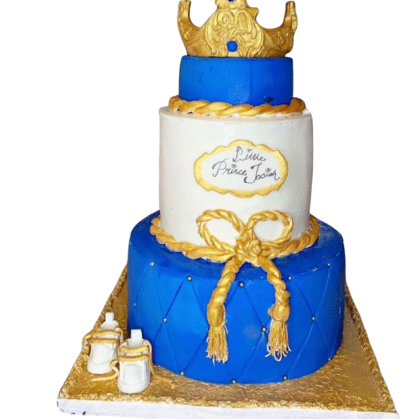Royal baptismal cake 3-tier cake