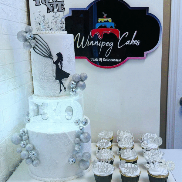 Exquisite Elegance 2-tier birthday