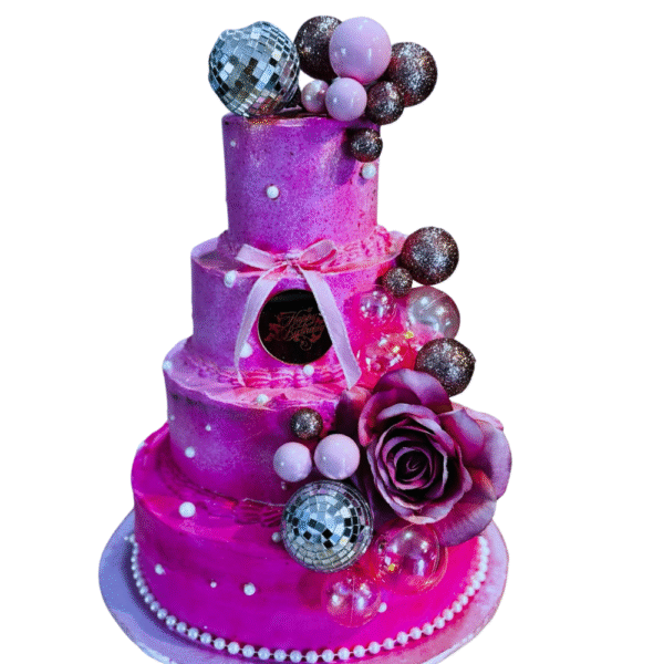 Pink Themed Cake design