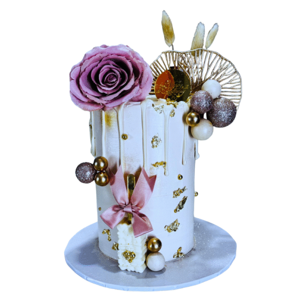 6 inches Flower cake design