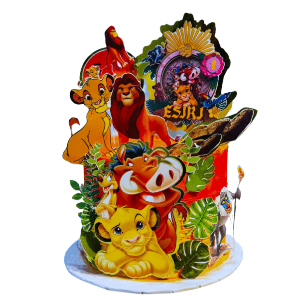 8 inches Lion king cake