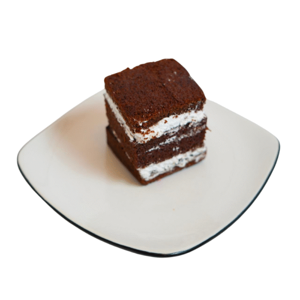 Chocolate cake slice