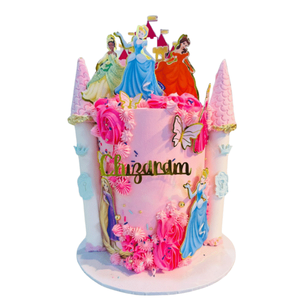 Princess castle cake