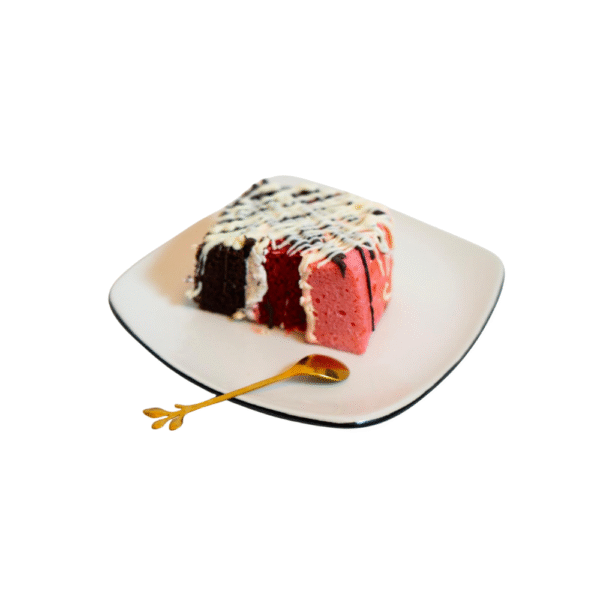 Triple flavoured cake slices