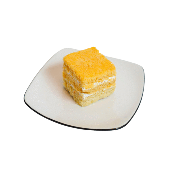 Vanilla cake slice