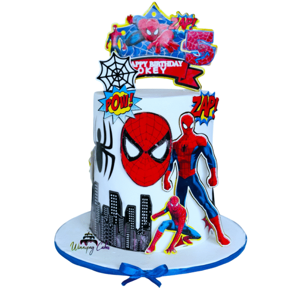 Spiderman Birthday Cake design